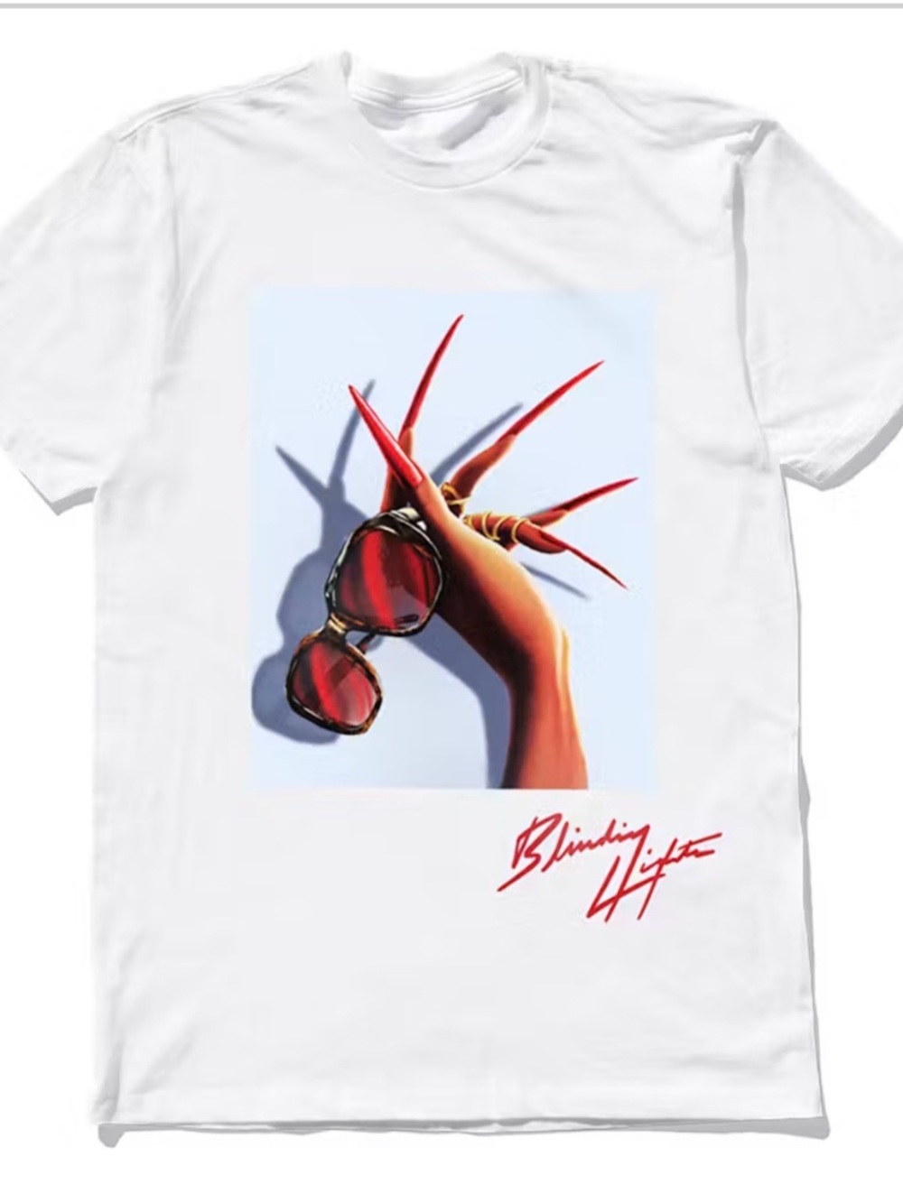 The Weeknd Blinding Lights Remix tee: rare!